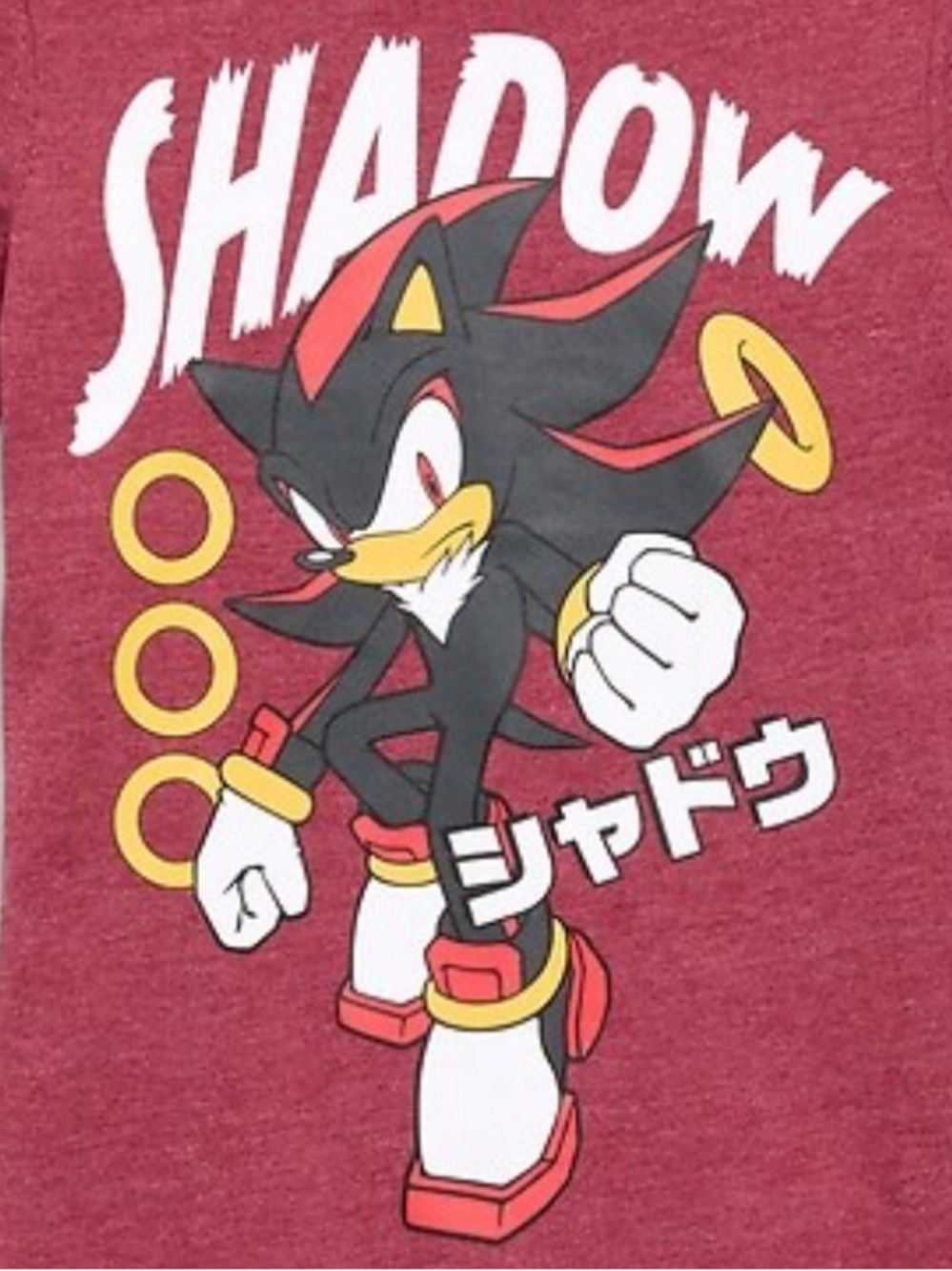 Kids Shadow Sonic The Hedgehog Graphic T-Shirt - Size Large 10/12 - NWT - Picture 2 of 2